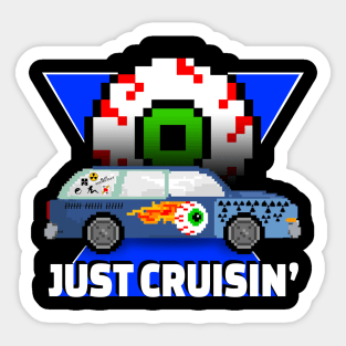 Blue Torpedo Just Cruisin' Sticker